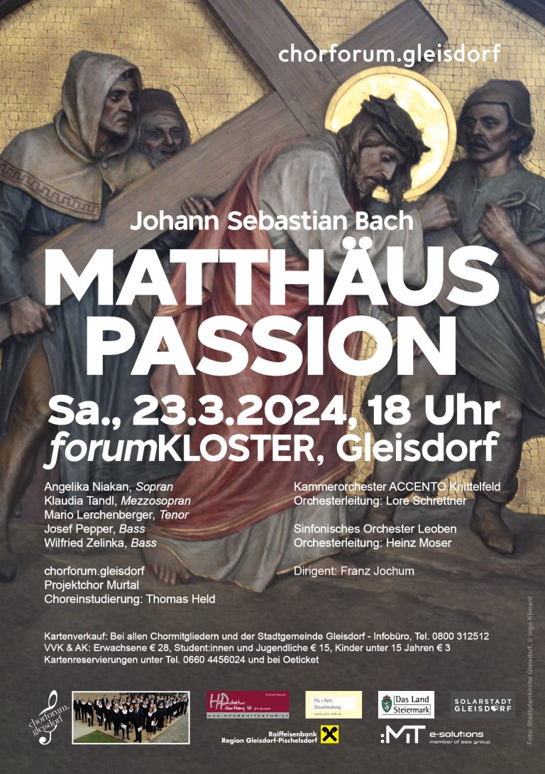 Matthäus-Passion Gleisdorf 2024