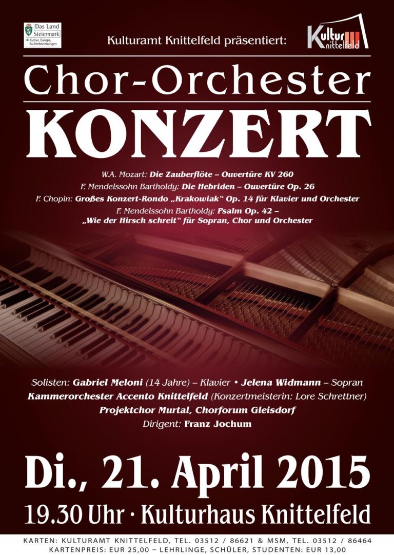 Chor-Orchesterkonzert 2015