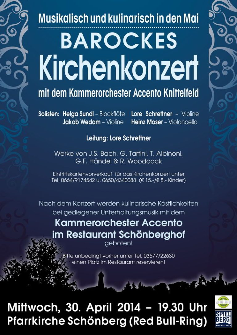 Kirchenkonzert Schönberg 2014