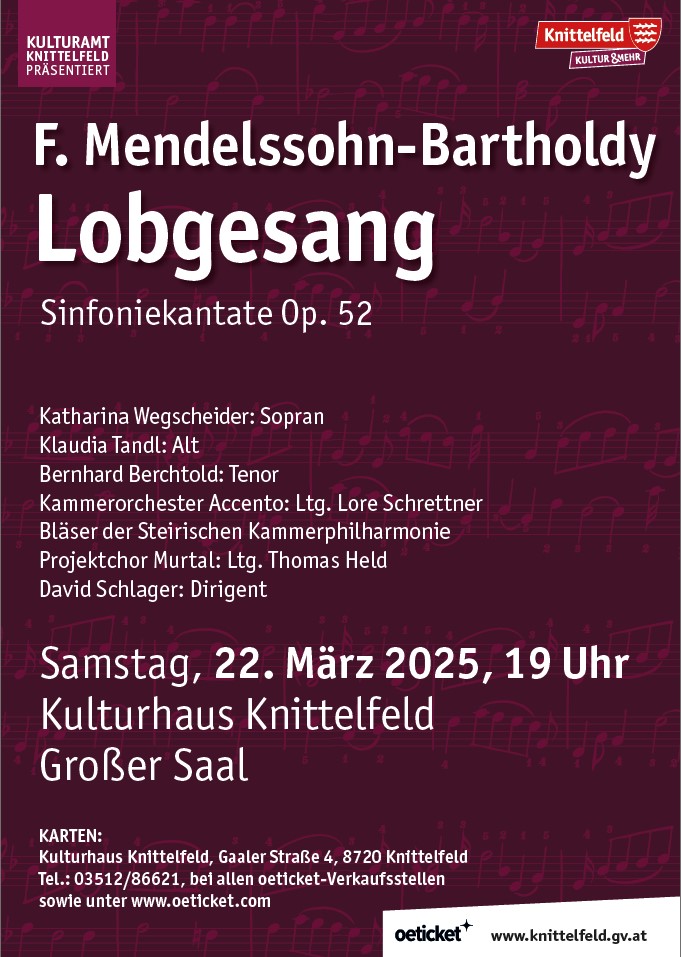 Lobgesang von F. Mendelssohn-Bartholdy 2025
