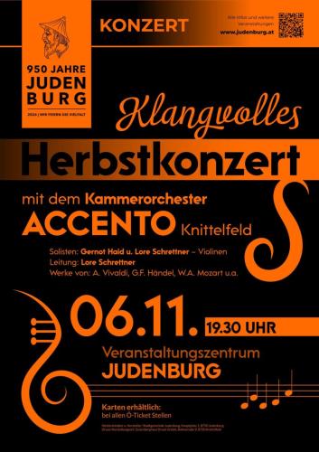 2024 November Klangvolles Herbstkonzert Plakat