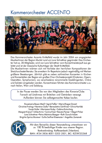 Kiwanis Konzert 2024 Orchester