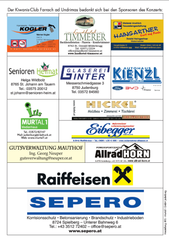Kiwanis Konzert 2024 Sponsoren