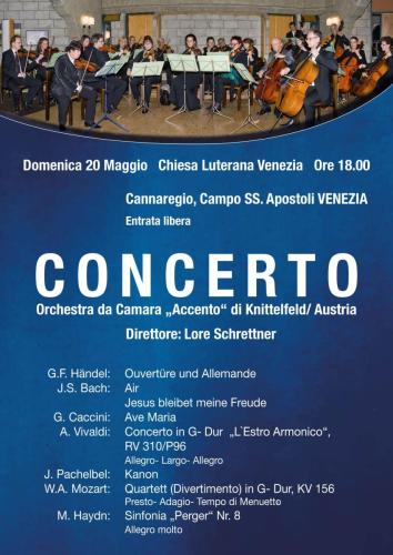 venedig concerto a3 w Plakat 2018